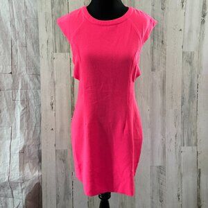 NWT Sabo Skirt Women's Size Small Bright Pink Cap Sleeve Dress Cutout Back